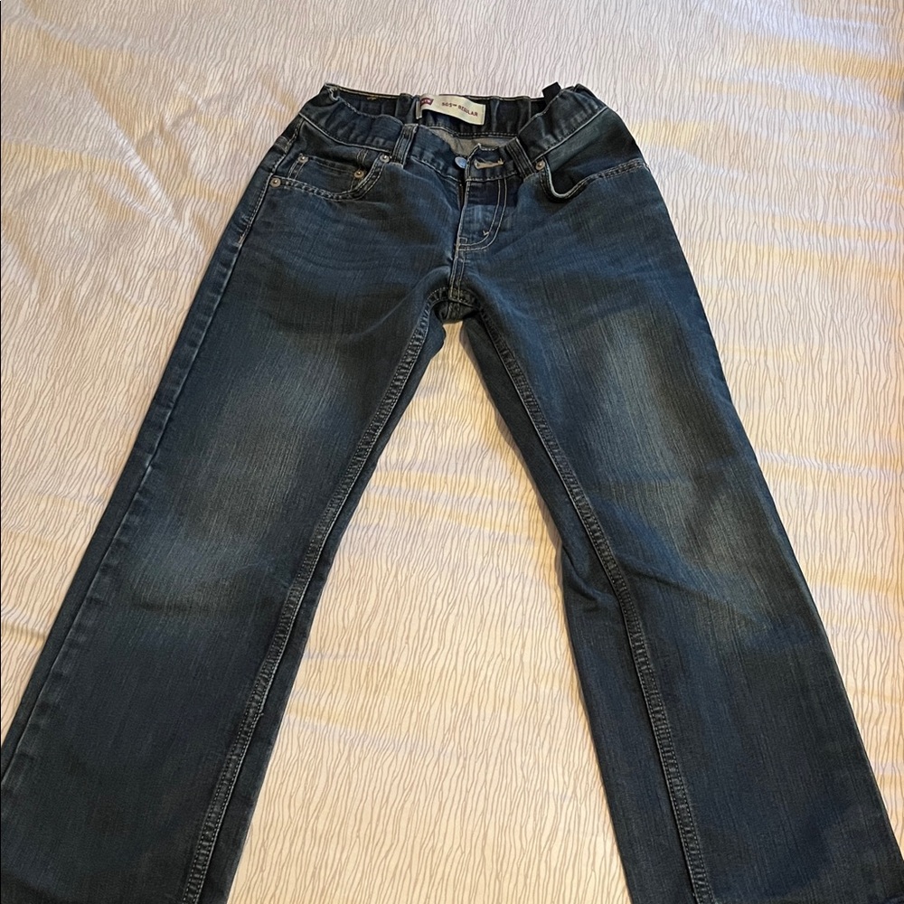 Levi's Dark Blue 505 Regular Jeans